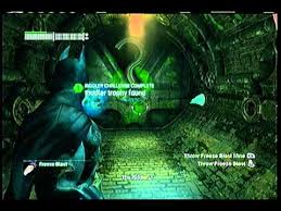 During the main story, batman is able to access the batcomputer's database via his batsuit and can upload data to alfred who can analyze it using the batcomputer back at the batcave. Riddler Trophy In The Sewer Youtube