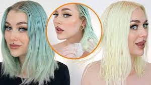 How to check to do this, separate out a small section of hair, scrape a bit of the bleach mix off and see how light. How To Bleach Bath Minimal Damage Evelina Forsell Youtube