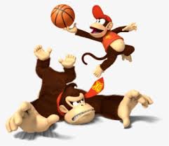 Have fun coloring this picture of the donkey kong's face. Donkey Kong And Diddy Kong Playing Basketball Donkey Kong And Diddy Kong Png Transparent Png 3023x2620 Free Download On Nicepng