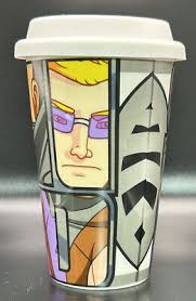 Marvel Ceramic Black Widow Tumbler With Lid New Without Box Miniso