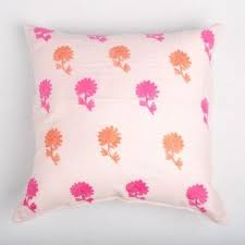 Baby Pink Floral Embroidered Cushion Cover Embroidered Cushions Cushion Covers Cushion Cover