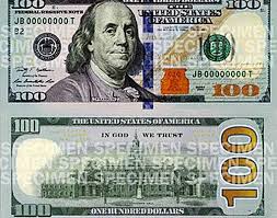What Does The New 100 Dollar Bill Look Like Photo A little back story is that i am needing small bills because i am a vendor at the local college football stadium on saturdays. what does the new 100 dollar bill look