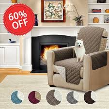 H Versailtex Quilted Quick Drape Reversible Furniture Cover Pet Friendly Protector For Sofa With Adjusta Slipcovers For Chairs Plush Furniture Recliner Cover