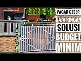 12 model pagar dari baja ringan desain terbaru 2019 pagar dari baja ringan a memiliki sebuah rumah memang menjadi semua impan kita semua terlebih jika kita bisa membuat sebuah rumah dengan keingingan kita sendiri pastinya akan merasakan sangat senang sekali semisalnya saja untuk. Pagar Geser Pagar Minimalis Dari Baja Ringan Baja Ringan Youtube Pagar Baja Ide Pagar