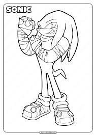 You can use our amazing online tool to color and edit the following knuckles coloring pages. Printable Sonic Knuckles The Echidna Coloring Page