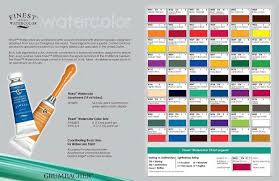 Grumbacher Finest Watercolor Paint Chart In 2019