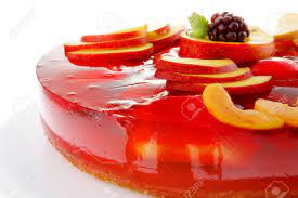 Die form für ein paar sekunden in einen behälter mit heißem wasser absenken. Kalte Rote Gelee Torte Mit Pfirsichen Und Nektarinen Lizenzfreie Fotos Bilder Und Stock Fotografie Image 13146009