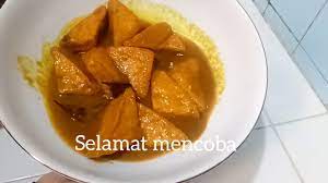 Panaskan minyak, goreng ikan yang sudah dibersihkan sebelumnya sampai setengah garing. Resep Tahu Bumbu Kuning Tanpa Santan Youtube