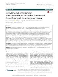 Personalized teaching becomes yours through a learning path built with key student objectives and your syllabus in mind. Pdf Unlocking Echocardiogram Measurements For Heart Disease Research Through Natural Language Processing