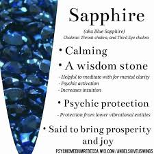 Sapphire Crystal Healing Stones Energy Crystals Gemstone Healing
