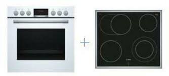 Ein neff einbauherd set oder backofen set ist die klassische kombination von elektroherd oder backofen mit einem ceranfeld. Bosch Serie 4 Hnd 411 Lw 61 Einbauherd Set Weiss Gunstig Kaufen Ebay