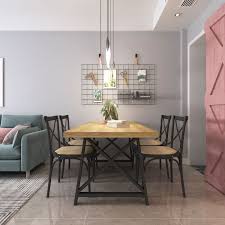 2xhome 71 Solid Hard Wood Table W Steel Legs Hardwood Design Table Dining Table Legs