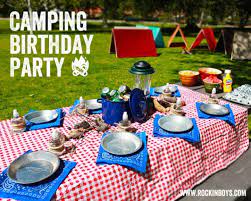 Teach with a fun camping theme! 23 Awesome Camping Party Ideas Spaceships And Laser Beams