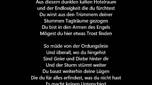 Later, if you continue the romance, he might give you a present of a ring. Sarah Mclachlan Angel Deutsche Ubersetzung German Lyrics Youtube