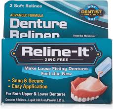 Dosage syringe acrylic denture full set (4 cards) Dentemp Reline It Denture Reliner Kit Amazon Co Uk Health Personal Care
