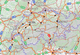 Die schweiz bedeckt eine fläche von rund 41.285 quadratkilometern. Michelin Switzerland Map Viamichelin