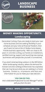 Landscape Business Lil Bubba Curb Business Opportunities Business Systems Start Up Business