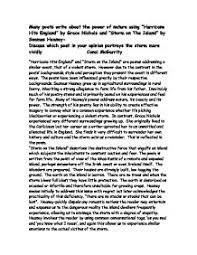 Originally conceived to honor artists and track sound recording sales, gold & platinum awards have come to stand as a benchmark of success for any artist—whether they've just released their first song or greatest hits album. Many Poets Write About The Power Of Nature Using Hurricane Hits England By Grace Nichols And Storm On The Island By Seamus Heaney Discuss Which Poet In Your Opinion Portrays The Storm More