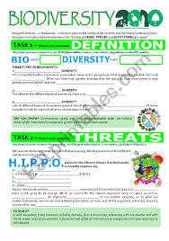 Biodiversity Gmos 2 Page Ws Greyscale Key Esl Worksheet By Cagreis