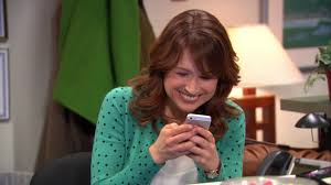Ellie kemper of 'the office' | chris haston/nbcu photo bank/nbcuniversal via getty images. Apple Iphone Smartphone Used By Ellie Kemper Erin Hannon In The Office Season 9 Episode 16 Moving On 2013