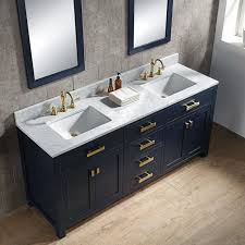 How to choose a bathroom vanity: Longshore Tides Okanogan 72 Double Bathroom Vanity Set Reviews Wayfair