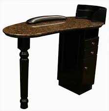 Hartwell Manicure Table In Black Manicure Table Home Nail Salon Manicure