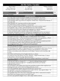 The safesite general ladder safety checklist will walk you through all the requirements and rules associated with the use of ladders. Job Site Safety Checklist Scaffolding Ladder