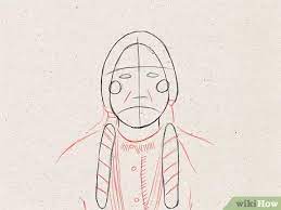 During this era, hunting wasn't easy, so tactical tribes occupied the land by making arrows and spears out of items that. How To Draw A Native American Face 9 Steps With Pictures