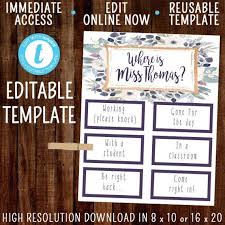 Editable Office Door Sign Template Custom Name Sign Name Signs Sign Templates Door Signs