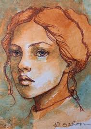 Acrylic inks and micro pen. First in series. NYFT