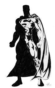 Another black and white style drawing. Superman Sketch By Necronomicon32 On Deviantart
