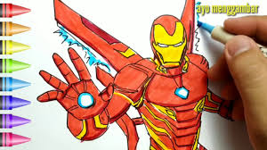 Gambar mewarnai iron man berhasil mengalahkan musuhnya iron man. Mudahnya Belajar Cara Menggambar Dan Mewarnai Ironman Avengers Dengan Mudah Untuk Anak Indonesia Youtube