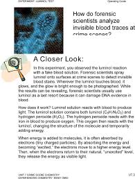 What are some innovative uses of luminol? Luminol Test Process Skills Science Topics Vocabulary Pdf Free Download