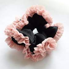 Chiffon Fabric Ruffle Lace Romantic Handmade Elastic Band Hair Scrunchies Women Hair Acces Scrunchie Hairstyles Hair Accessories For Women Diy Hair Accessories