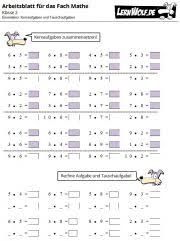 Klasse für mathematik an der grundschule. Ubungen Mathe Klasse 2 Kostenlos Zum Download Lernwolf De