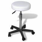 Vidaxl Rollhocker Rollen Drehstuhl Arbeitsstuhl Hocker Hohenverstellbar Weiss Office Stool Adjustable Stool Round Stool