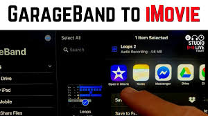 How To Export From Garageband To Imovie In Ios Youtube