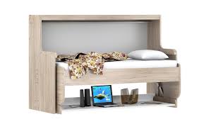 Funktionsbett Dakota Klappbett Schreibtisch Eiche San Remo Weiss 90x200 Klappbett Schreibtisch Klappbett Und Schreibtisch Eiche