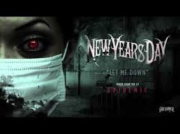 New Years Day Let Me Down Official Audio New Years Day Band New Year S Day Youtube Videos Music