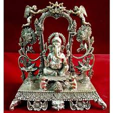 Designer Lord Ganesha Silver Idol Packaging Type Box Rs 45000 Kilogram Id 21214763812 Lord ganesha in brass (100 gm approx.) designer lord ganesha silver idol