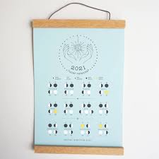 2021 is year of the ox. 2021 Moon Phase Lunar Calendar By Ant Design Gifts Notonthehighstreet Com