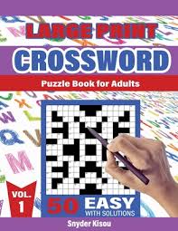Themed crossword puzzles with a human touch. Crossword Puzzle Book For Adult Volume 1 Large Print 50 Easy Puzzles Book Crosswords Activity With Solutions Paperback Politics And Prose Bookstore