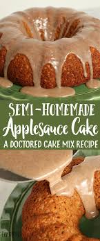 This Easy Applesauce Bundt Cake Recipe Uses A Box Of Cake Mix Apple Sauce Eggs And Apple Pie Sp In 2020 Cake Mix Spice Cake Mix Recipes Applesauce Bundt Cake Recipe