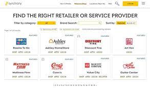 You can find a participating store near you here. Synchrony Bank Credit Cards Creditcards Com