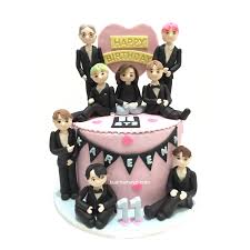 Vino memberikan ucapan selamat ulang tahun untuk marsha disertai nama vino dan anaknya, serta tujuh anggota bts. Bts Themed Cake Mamayo
