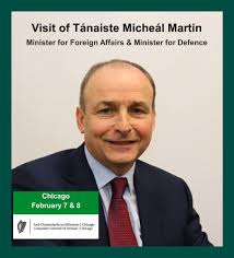 Feb 8th: Visit of Tánaiste Micheál Martin to Chicago