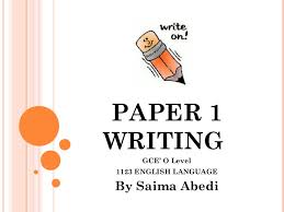 Spm / gce 'o' level with 1 credits, or its equivalent. Writing Paper Ppt Final