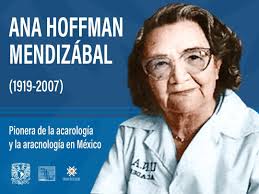 11 de octubre de 2007. México 🇲🇽 Falleció Ana Hoffman Mendizábal  (1919-2007), pionera de acarología y aracnología. Nació el 3 de marzo de  1919 en Puebla. Recabó la mayor colección de ácaros