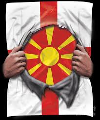 A red flag with the yellow vergina sun in the middle. Macedonia Flag English Flag Ripped Digital Art By Jose O