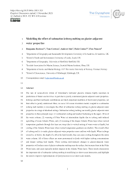 Modelling the effect of submarine iceberg melting
